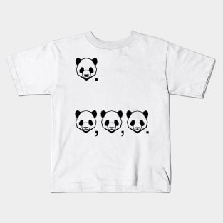 Panda. Pandapandapanda. Kids T-Shirt